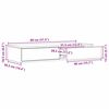 vidaXL Bettschubladen Graues Sonoma 80 x 36,5 x 16,5 cm Holzwerkstoff