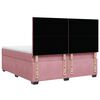 vidaXL Boxspringbett mit Matratze Rosa 180x200 cm Samt