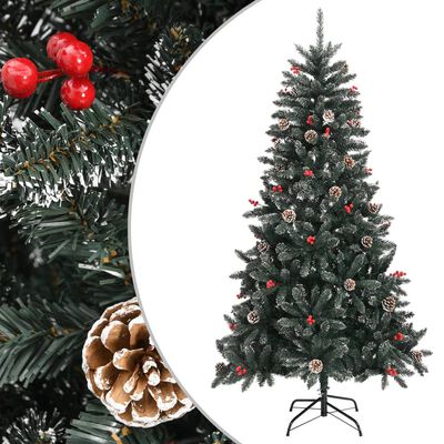 vidaXL Künstlicher Weihnachtsbaum mit Ständer Grün 180 cm PVC