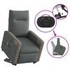 vidaXL Massagesessel mit Aufstehhilfe Dunkelgrau Stoff