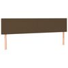 vidaXL Kopfteile Dunkelbraun 200x5x78/88 cm Stoff