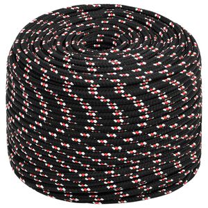 vidaXL Mehrzweck-Allzweckseil 10 mm 500 m Schwarz und Rot PP