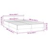 vidaXL Bettgestell mit Kopfteil ohne Matratze Wei&szlig; 120x200 cm