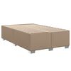 vidaXL Boxspringbett Matratze Cappuccino-Braun 120x200cm Kunstleder