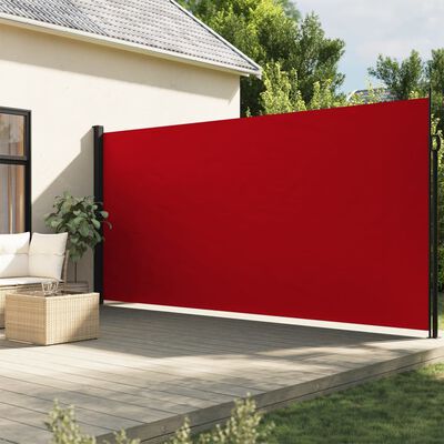 vidaXL Seitenmarkise Ausziehbar Rot 200x300 cm