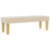 vidaXL Boxspringbett mit Matratze Creme 180 x 200 cm Stoff