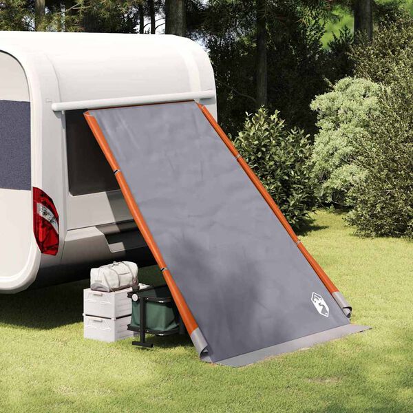 vidaXL Heckklappenzelt Grau und Orange 190 x 150 x 185 cm Taft