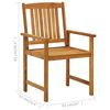 vidaXL Gartenst&uuml;hle mit Kissen 4 Stk. Massivholz Akazie