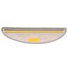 vidaXL Treppenmatten Selbstklebend Sisal-Look 15 Stk. 56x17x3 Platina
