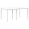 vidaXL Garten Essgruppe 5 pcs Wei&szlig; Polt Rattan