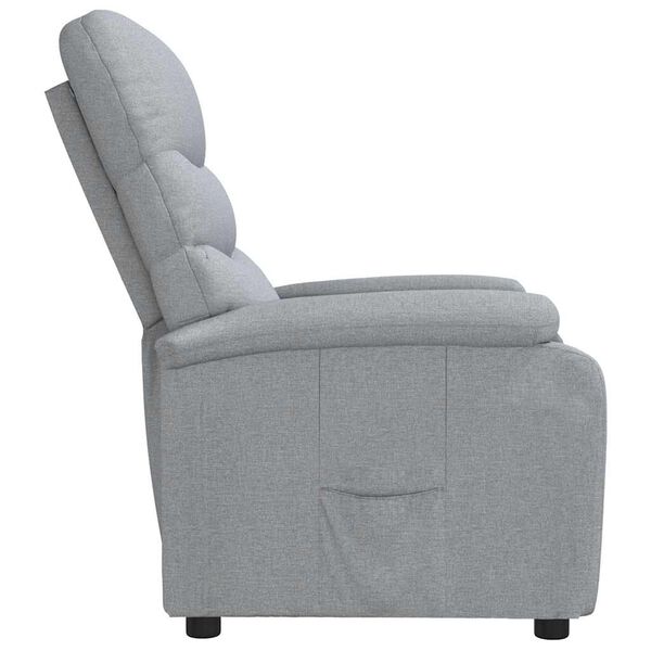 vidaXL Relaxsessel Hellgrau Stoff