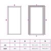 vidaXL Innent&uuml;r 93x201,5 cm Schwarz Mattglas und Aluminium