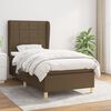 vidaXL Boxspringbett mit Matratze Dunkelbraun 80x200 cm Stoff