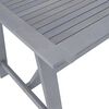 vidaXL 7-tlg. Garten-Essgruppe Grau Massivholz Akazie