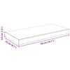 vidaXL Schweberegal Hochglanz-Wei&szlig; 50x23x3,8 cm MDF