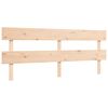 vidaXL Massivholzbett mit Kopfteil 200x200 cm