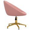 vidaXL Esszimmerst&uuml;hle 4 Stk. Rosa Samt