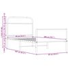 vidaXL Bettgestell ohne Matratze 90x200 cm Braun Eichen-Optik