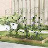 vidaXL Gartenzaun 3 pcs Gr&uuml;n 110,5 x 42,5 cm Stahl
