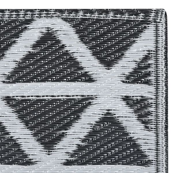 vidaXL Outdoor-Teppich ARAKIL Schwarz 120x180 cm PP