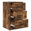vidaXL Nachttisch R&auml;uchereiche 38 x 38 x 66 cm Holzwerkstoff