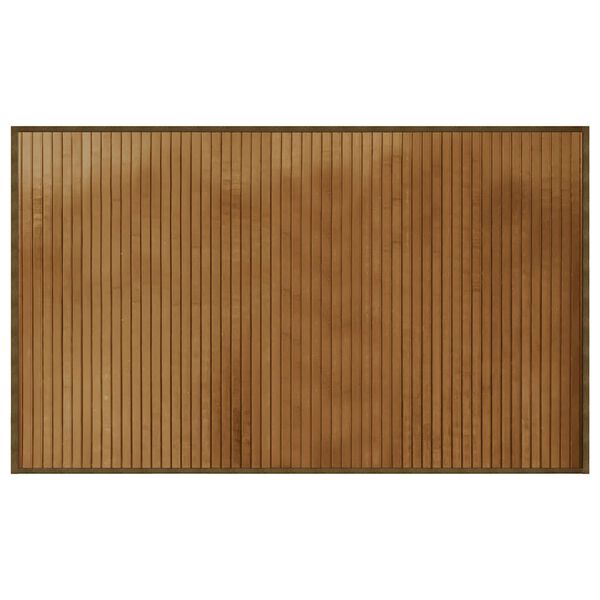 vidaXL Teppich Rechteckig Braun 60x100 cm Bambus