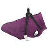 vidaXL Hundemantel mit Geschirr Lila L48 Fleece und Polyester