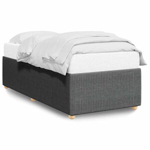 vidaXL Bettgestell ohne Matratze Dunkelgrau 80x200 cm Stoff