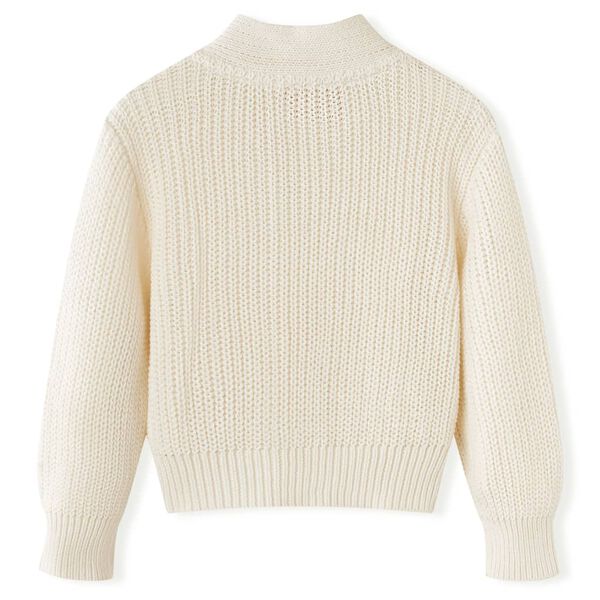 Kinder-Strickjacke Schneewei&szlig; 128
