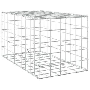 vidaXL Gabione mit 3,5 mm Draht und 10x10 cm Maschen 50x100x50 cm