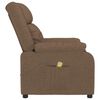 vidaXL Massagesessel Braun Stoff