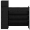 vidaXL Schuhschrank mit Regal Schwarz Eichen-Optik 100,5 x 28 x 100 cm