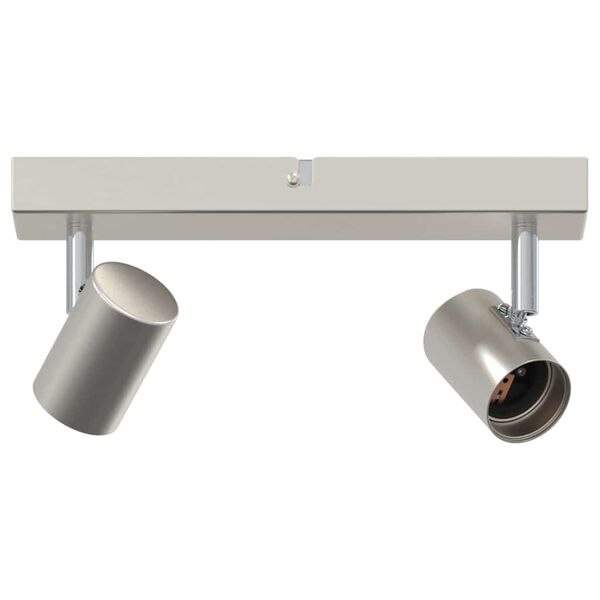 vidaXL Deckenstrahler mit Strahlern Nickel 26 x 6,5 x 11,5 cm Metall