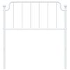 vidaXL Kopfteil Metall Wei&szlig; 90 cm
