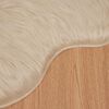 vidaXL Kunstschaffell Teppich Tafalla Beige 50 x 80 cm Polyester