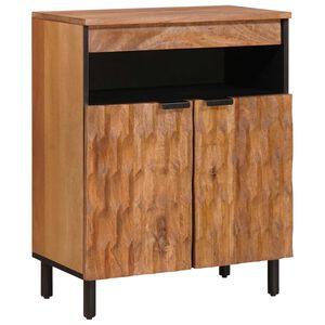 vidaXL Sideboard Akazienbraune Oberfl&auml;che 60 x 33 x 75 cm