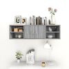 vidaXL Wandregal Grau Sonoma 102x30x29 cm Holzwerkstoff