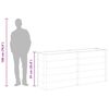 vidaXL Garten-Hochbeet 200x50x91 cm WPC Grau