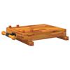 vidaXL Werkbankplatte mit Schraubstock 52x44x9,5 cm Massivholz Akazie