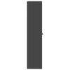vidaXL Aufbewahrungsschrank 2 pcs Schwarz 90 x 40 x 180 cm Stahl