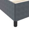 vidaXL Bettrahmen mit Matratze Dunkelgrau 200 x 200 cm Stoff