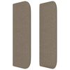vidaXL Kopfteil mit Ohren Taupe 183x16x78/88 cm Stoff