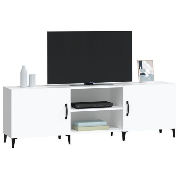 vidaXL TV-Schrank Wei&szlig; 150x30x50 cm Holzwerkstoff