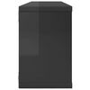 vidaXL W&uuml;rfelregale 6 Stk. Hochglanz-Grau 60x15x23 cm Holzwerkstoff