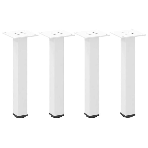vidaXL Couchtischbeine 4 Stk. Wei&szlig; 30-32 cm Stahl