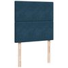 vidaXL Boxspringbett mit Matratze Blau 90x190 cm Samt