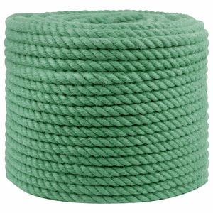vidaXL Juteseil 14 mm Gr&uuml;n 100% Tossa Jute