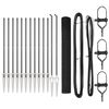 vidaXL Zaunpfosten Grau 25 x 1,2 m (25 x 25 mm Netz) Stahl und PVC