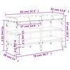 vidaXL Schuhbank R&auml;uchereiche 82x32x47 cm Holzwerkstoff