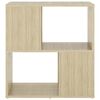 vidaXL B&uuml;cherregal Sonoma-Eiche 60x24x63 cm Holzwerkstoff